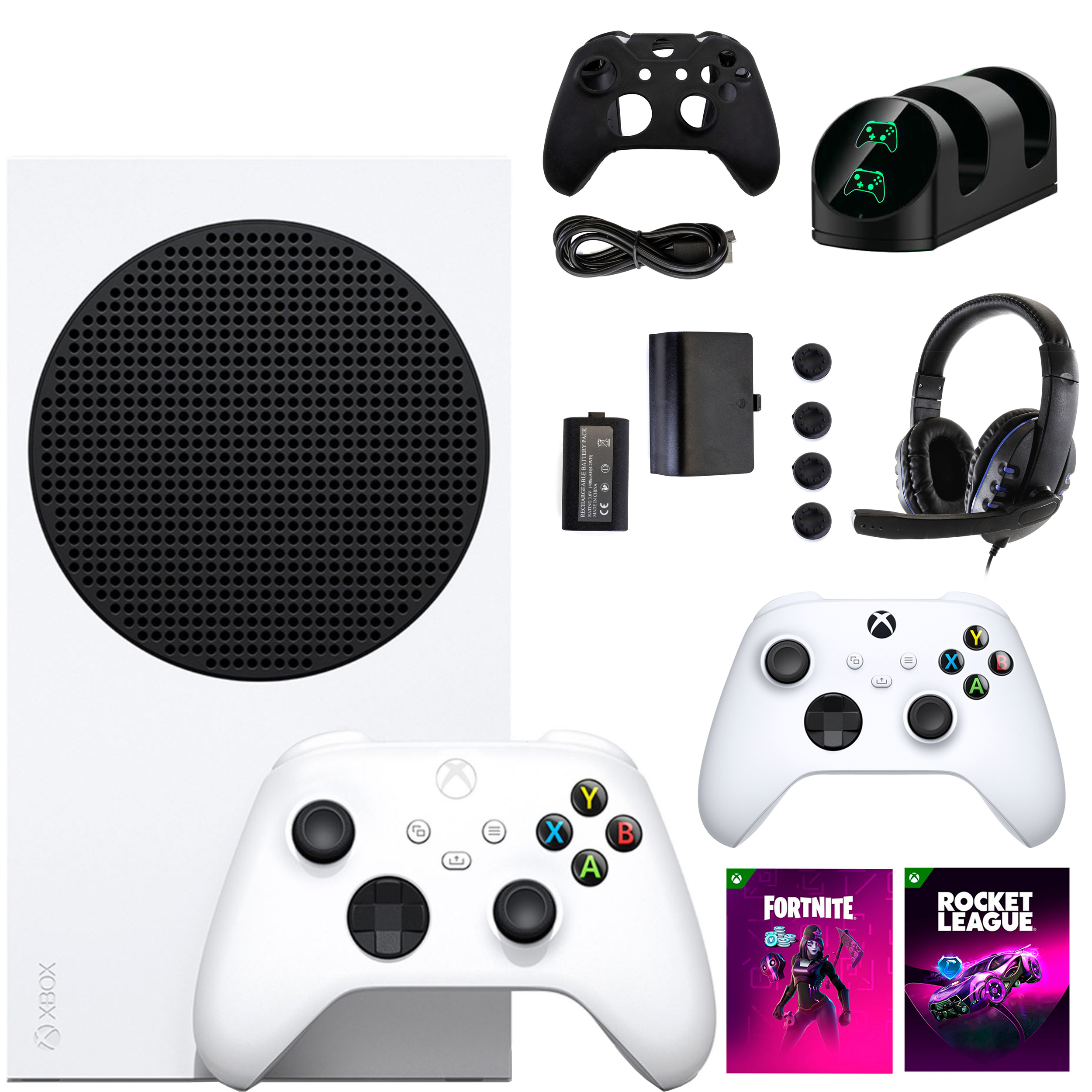 Microsoft Xbox Series S Fortnite Console with Extra White Controller ...