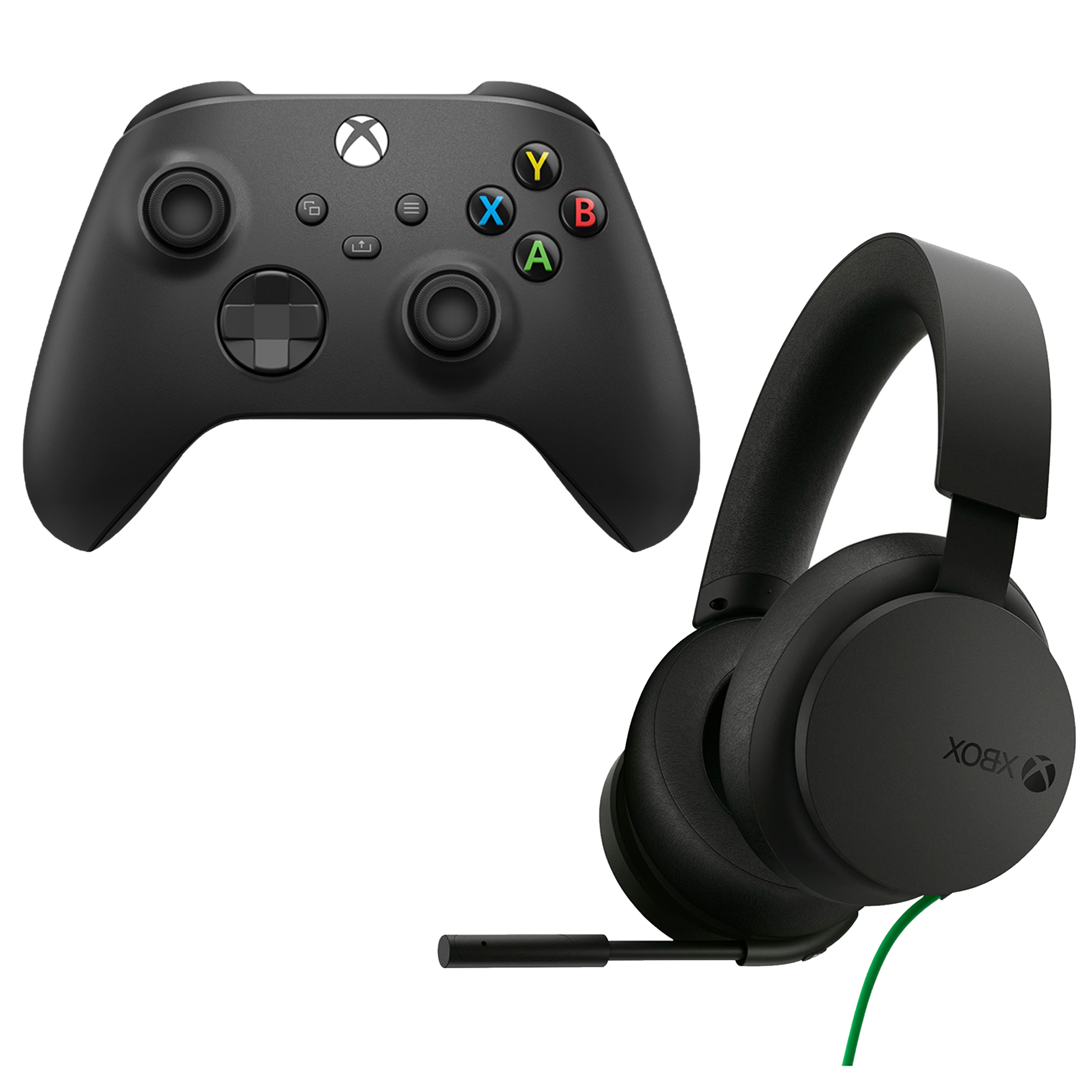 Microsoft Xbox Series X/S Controller in Black with Headset