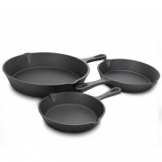 MegaChef 2 Piece 14 inch Heavy Duty Cast Iron Wok with Wood Lid